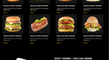 Burgar website design