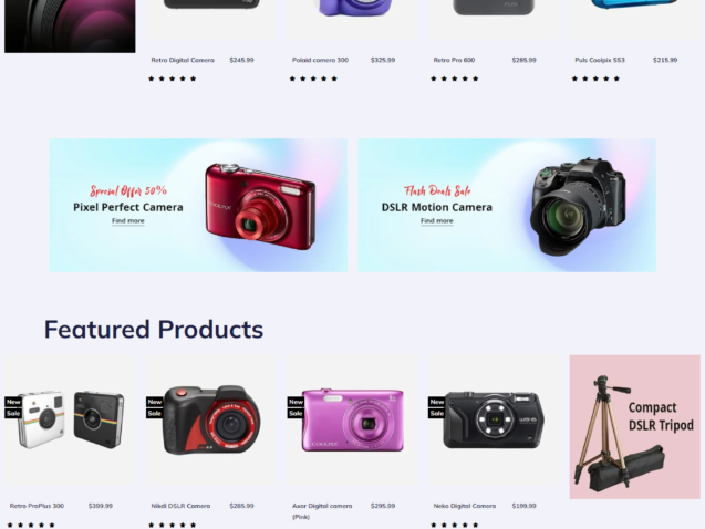 E-Commerce Camera Websites